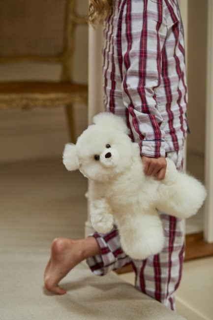 Super Luxe White Alpaca Fur Teddy