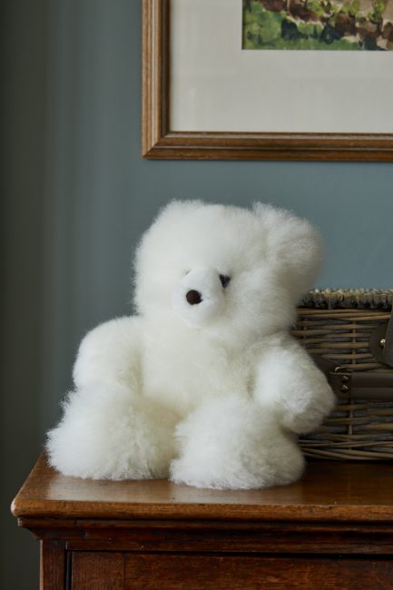 classic alpaca fur teddy white