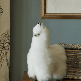 Baby Alpaca Fur Collectable – White