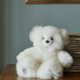 Luxe White Alpaca Fur Teddy – Petite
