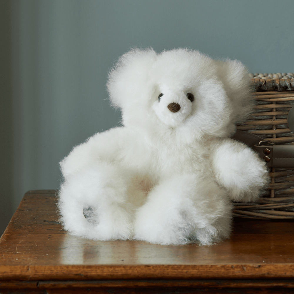 alpaca fur teddy bear