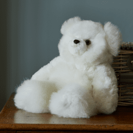 Luxe White Alpaca Fur Teddy