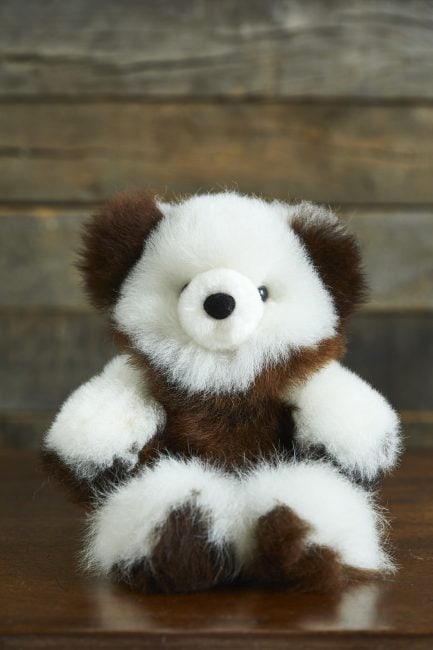 Variegated Alpaca Fur Teddy Bear
